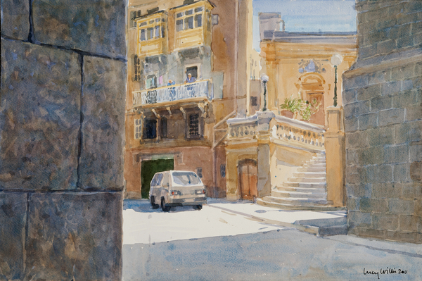 The Walls of Birgu von Lucy Willis