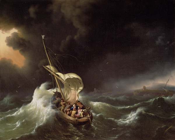 Christ in the Storm on the Sea of Galilee von Ludolf Backhuyzen
