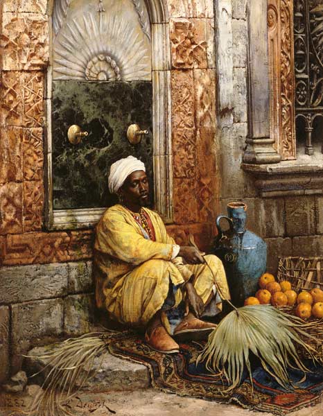 Der Orangen-Verkäufer von Ludwig Deutsch