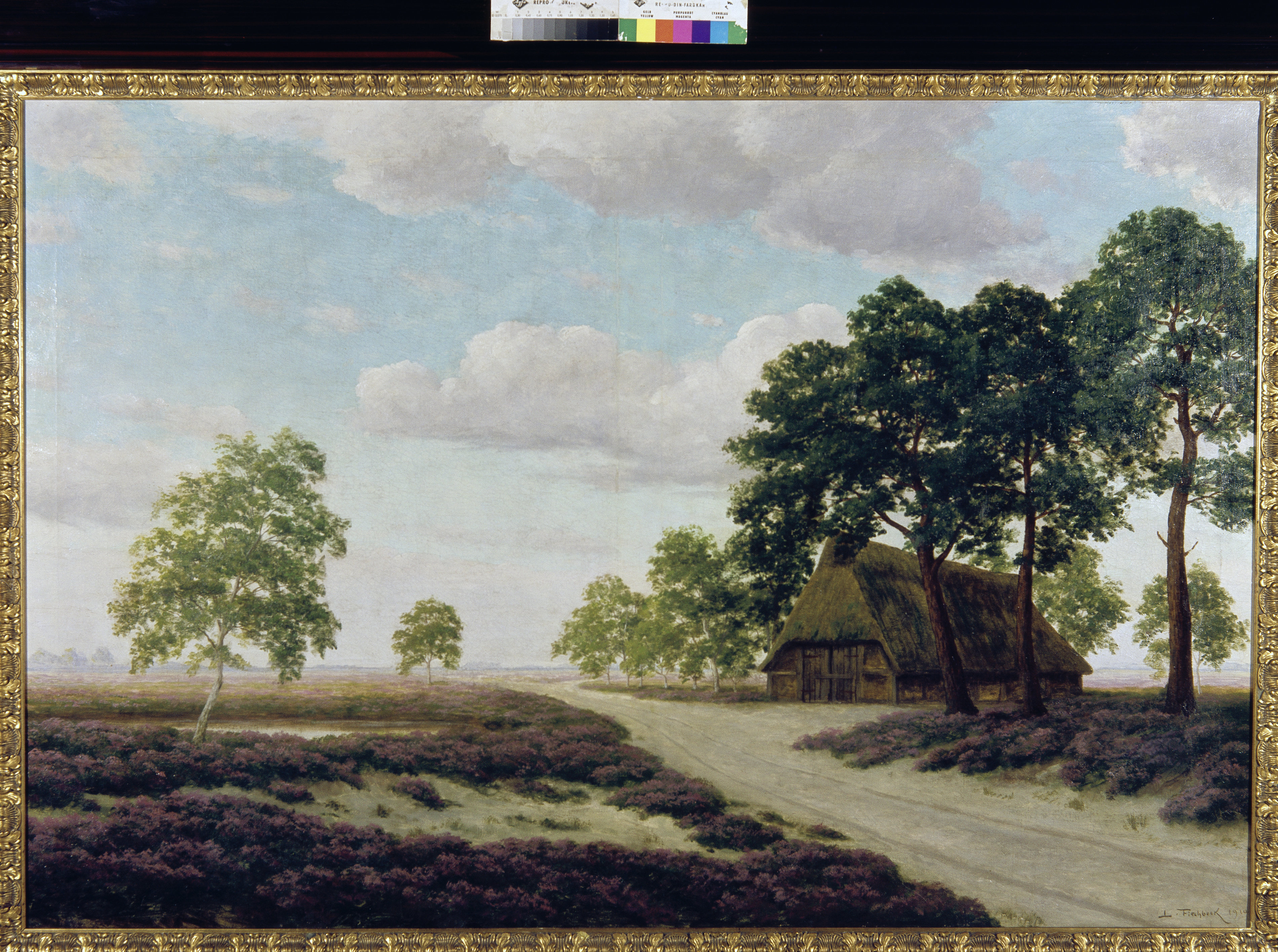 Sheepfolds in the Ahlhorn Heath von Ludwig Fischbeck