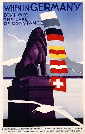 Plakatwerbung Bodensee in Deutschland, 1949