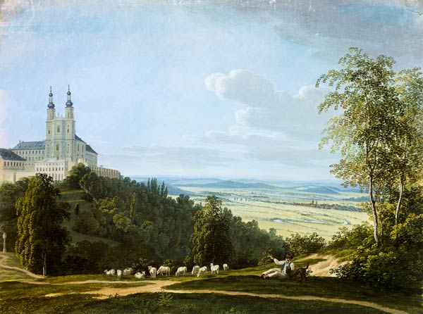 Kloster Bantz von der Südseite von Ludwig Neureuther
