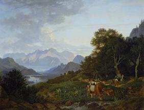 Salzburgische Landschaft mit dem Tannengebirge