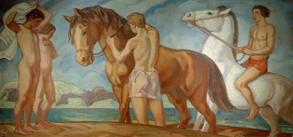 Reiter am Meer von Ludwig von Hofmann