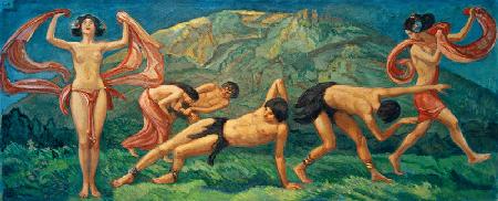 Tanz am grünen Hügel