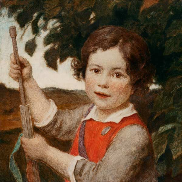 Knabe mit Gewehr von Ludwig von Zumbusch
