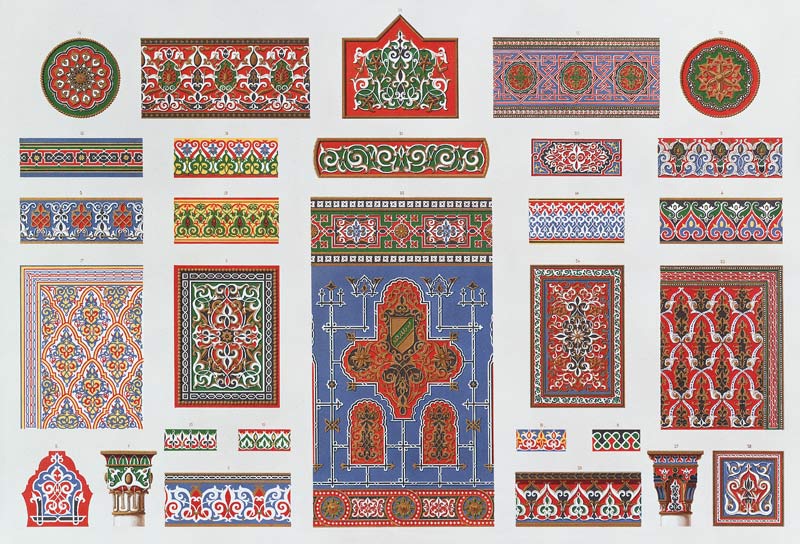 Stuttgart, Wilhelma, Bauornamentik von Ludwig Wilhelm von Zanth