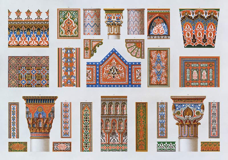 Stuttgart, Wilhelma, Bauornamentik von Ludwig Wilhelm von Zanth