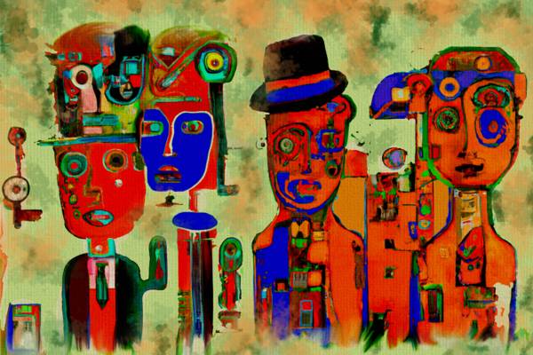 Fester orange von Luigi Fazio