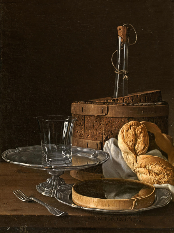 Still Life. The Snack von Luis Melendez