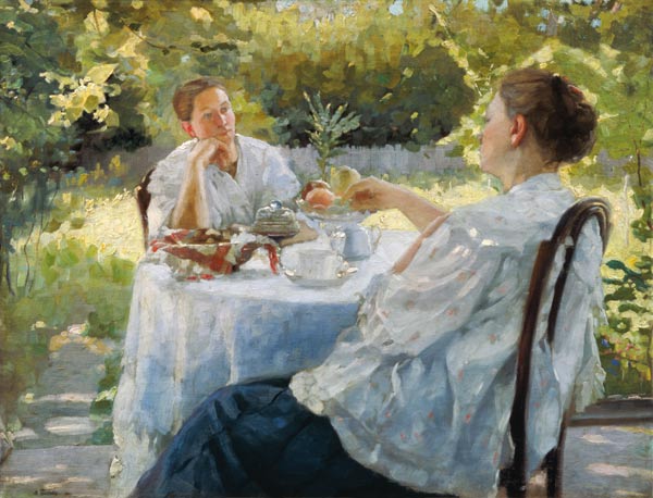 In the Garden von Lukjan Vasilievich Popov