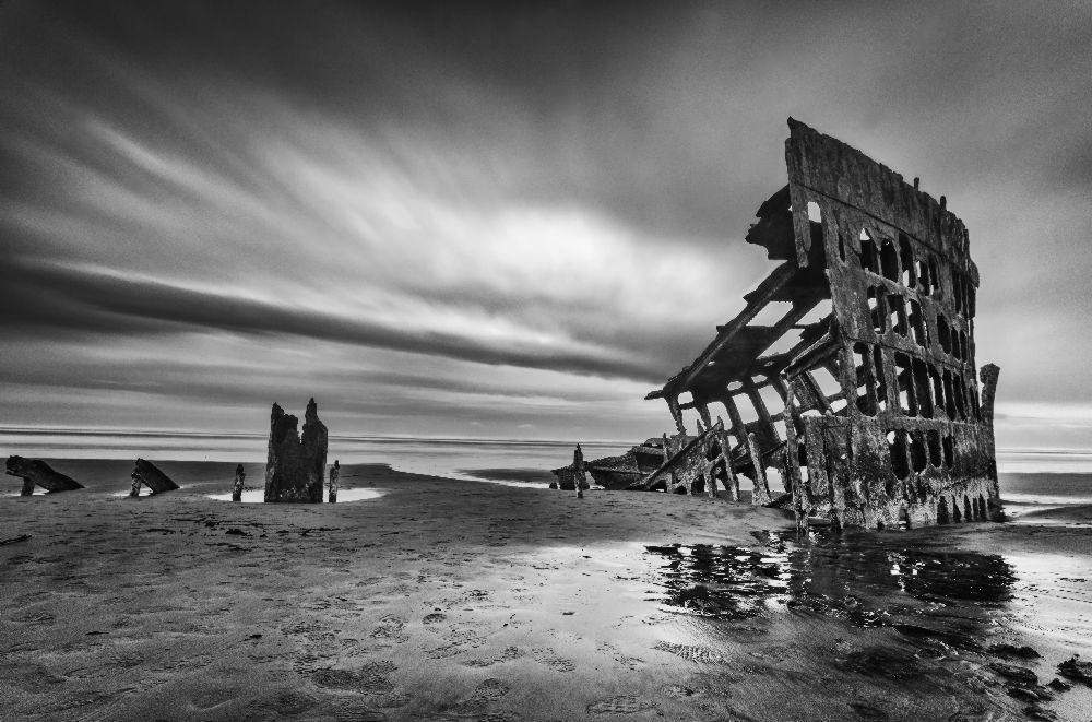 Das Wrack der Peter Iredale von Lydia Jacobs