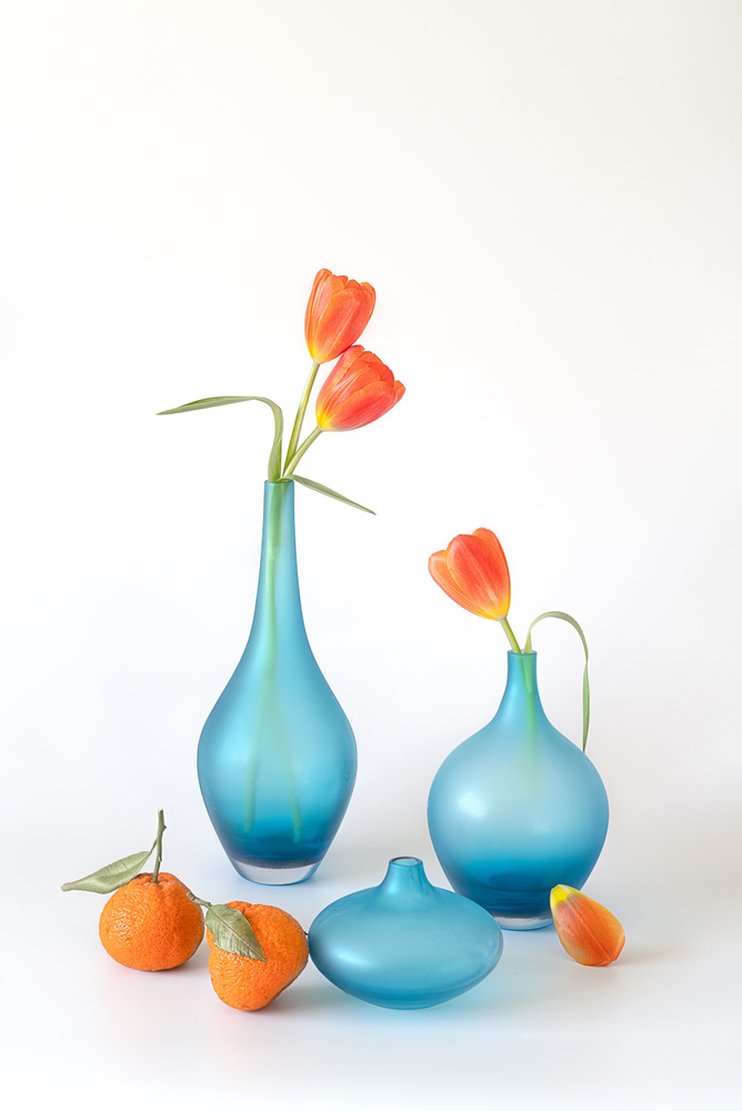 Orange and blue delight von Lydia Jacobs