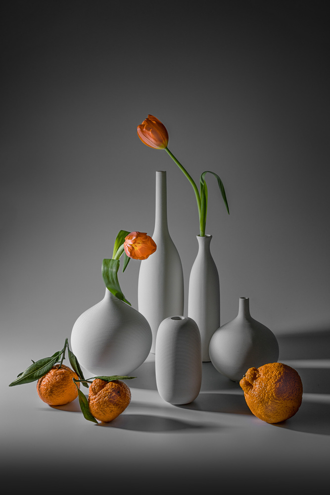 Tulip and Mandarin Orange von Lydia Jacobs