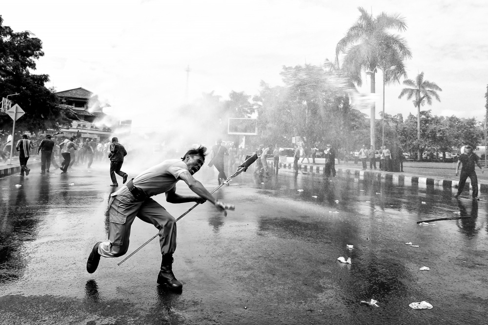 the protester von M Salim bhayangkara