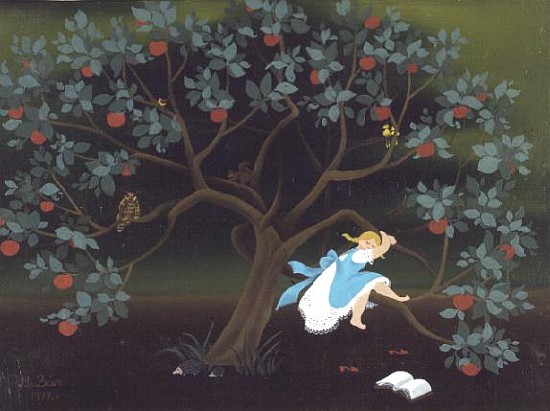 Little Girl on the Tree of Dreams  von Magdolna  Ban