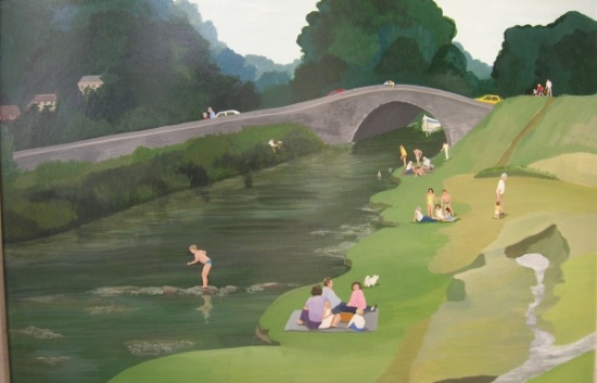 Riverside Picnic von  Maggie  Rowe