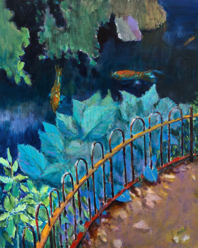 Koi and Hostas von Marco Cazzulini