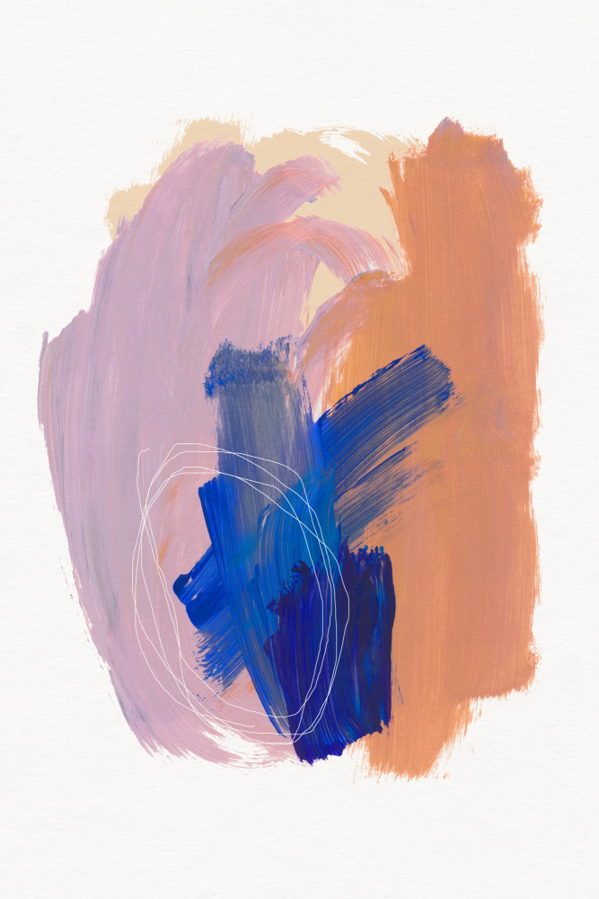 Abstract Brush Strokes 90 von Mareike Böhmer