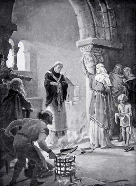 The Judgement of the Nine Ploughshares, illustration from The History of the Nation von Margaret Dovaston