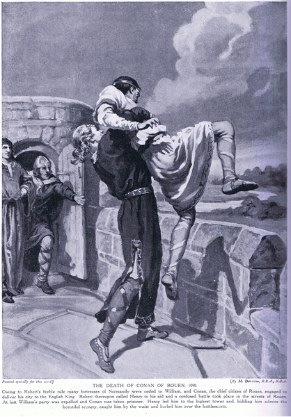 The death of Conan of Rouen AD1090s von Margaret Dovaston