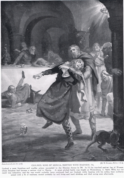 The madness of King Ceolred of Mercia AD 716 s von Margaret Dovaston