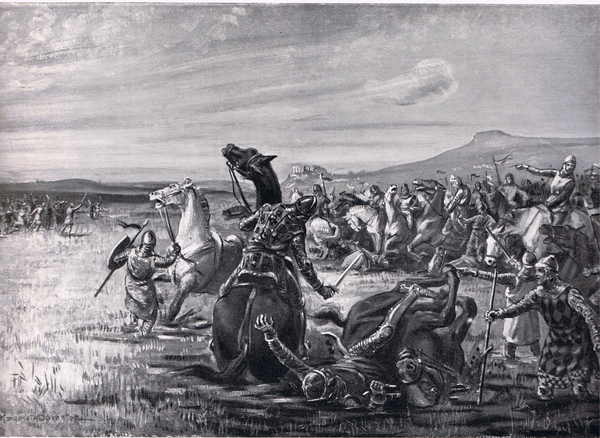 The Battle of Orchomenos, illustration from Hutchinsons History of the Nations von Margaret Dovaston