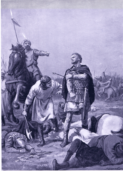 Capture of the emperoer Romanus Diogenes by Alp Arslanti in 1071AD von Margaret Dovaston