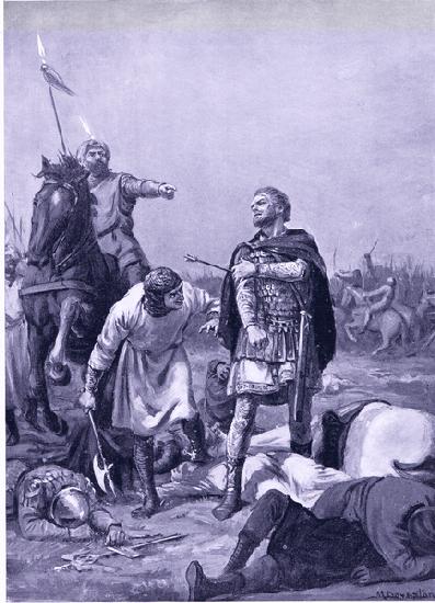 Capture of the emperoer Romanus Diogenes by Alp Arslanti in 1071AD