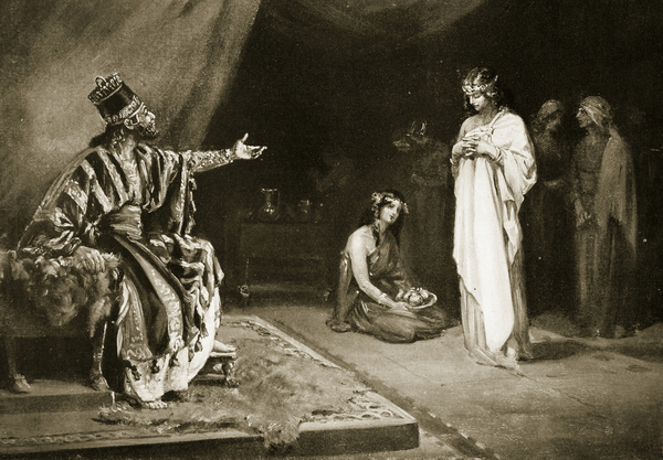 Marriage of Assyrian Princess to Kara-Indash, the King of Babylon, illustration from Hutchinsons His von Margaret Dovaston