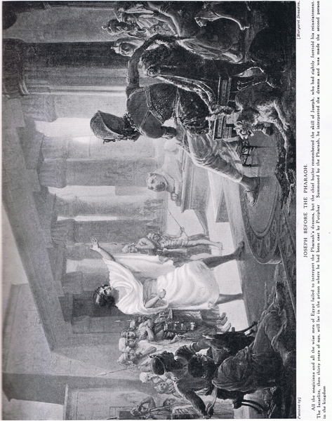 Joseph before Pharaoh von Margaret Dovaston
