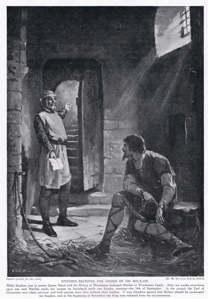 Stephen receives the order of his releases von Margaret Dovaston