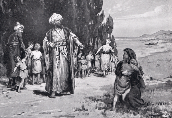 Tribute of Children to the Turks, illustration from Hutchinsons History of the Nations von Margaret Dovaston