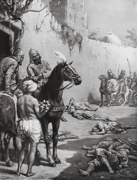 The End of the Buddhist Monks, AD 1193 von Margaret Dovaston