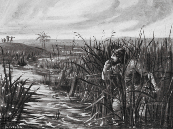 A Chaldean Spy noting the Approach of the Assyrian Vanguard von Margaret Dovaston