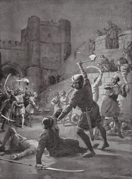 Capture of Lisbon, 1147 von Margaret Dovaston