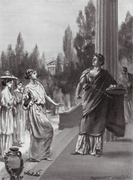 Hipparchus insults the Sister of Harmodius von Margaret Dovaston