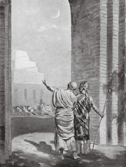 Ur-Engur inspecting the Temple of the Moon-God in Course of Construction