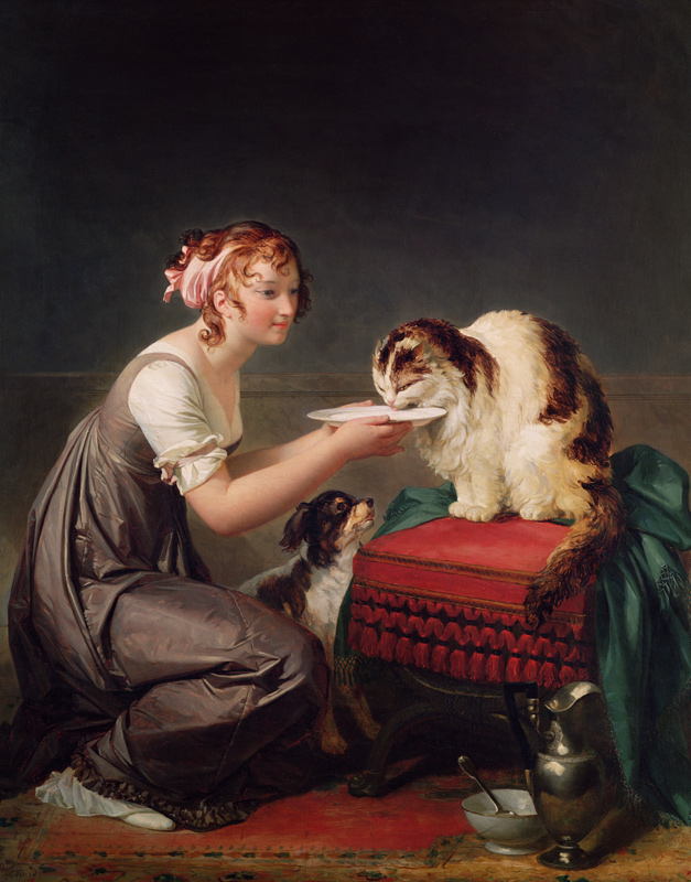 The Cat''s Lunch von Marguerite Gérard