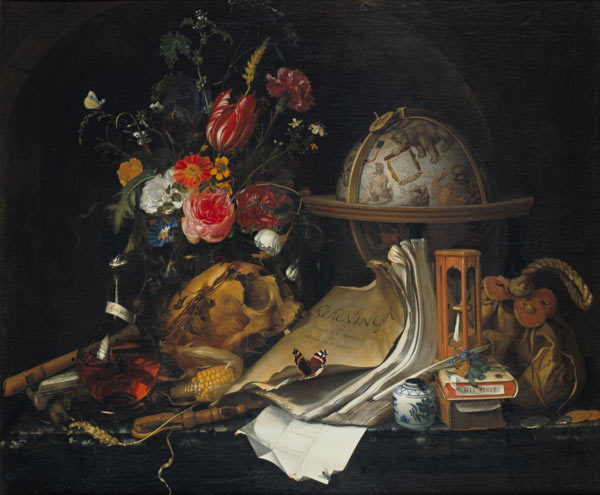 Vanitas-Stillleben von Maria van Oosterwijk