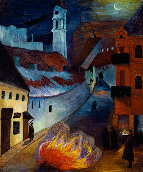Poste de police Wilna (Polizeiposten Wilna) von Marianne von Werefkin
