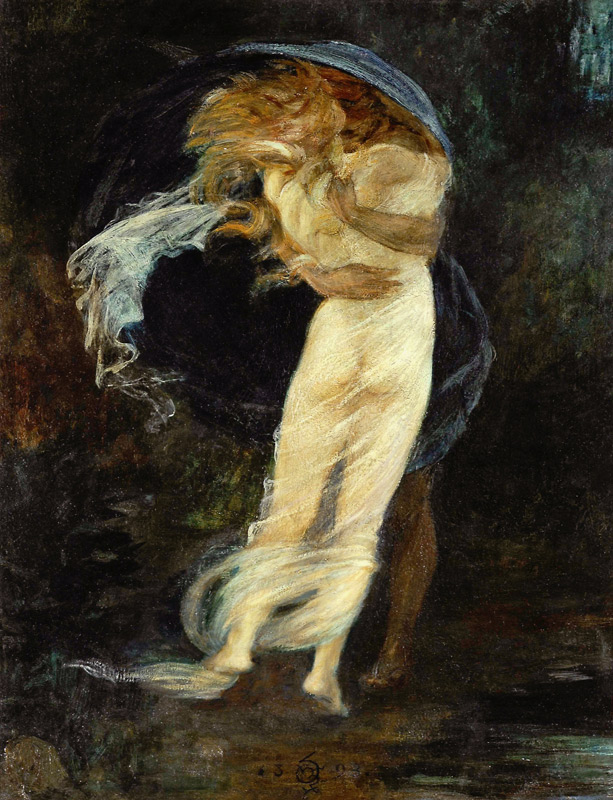 Die Walküre. Siegmund umarmt Sieglinde von Mariano Fortuny y Madrazo