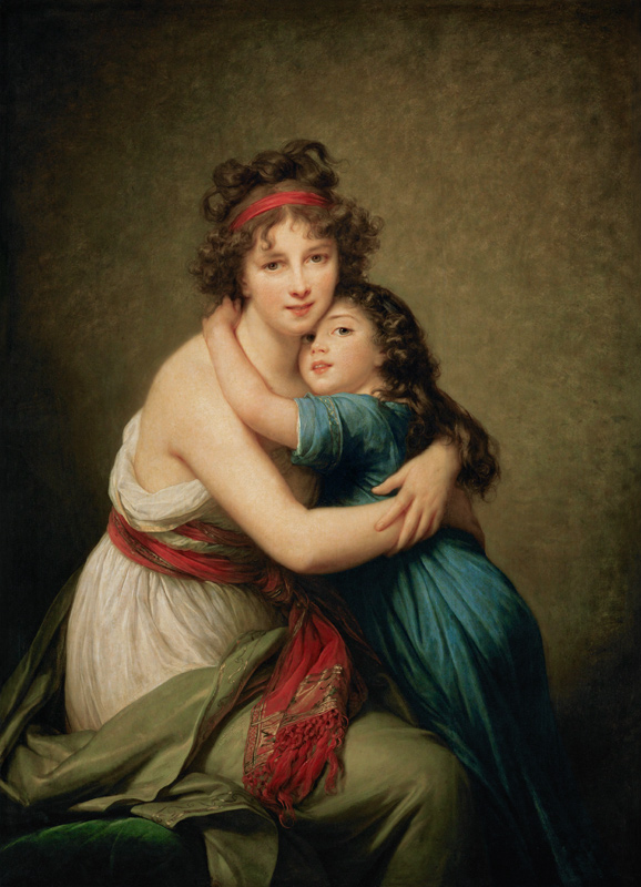Die Künstlerin mit ihrer Tochter von Marie Elisabeth-Louise Vigée-Lebrun