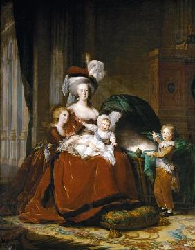 MarieAntoinette de Lorraine-Habsbourg, reine de France, et ses enfants