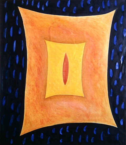 Feuille du Bengale, 1995 (oil on canvas)  von Marie  Hugo
