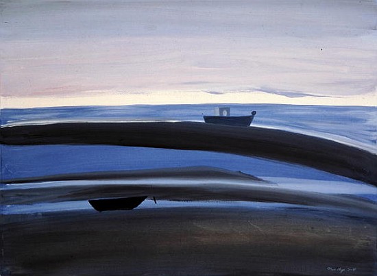 Le Soir aux Sablons, 1987 (gouache on paper)  von Marie  Hugo