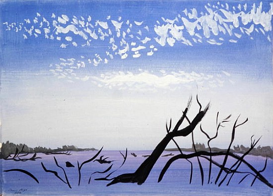 Les Bois de l''Embouchure, 1987 (gouache on paper)  von Marie  Hugo