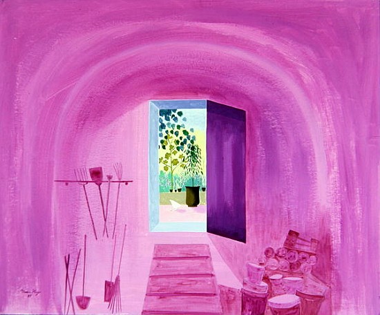 The Tool Shed, 1986 (acrylic & oil on board)  von Marie  Hugo