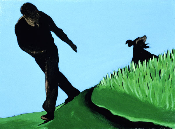 Whistling Him Back, 1997 (acrylic on canvas)  von Marjorie  Weiss