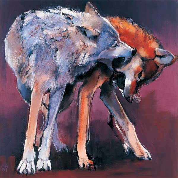 Two Wolves von Mark  Adlington